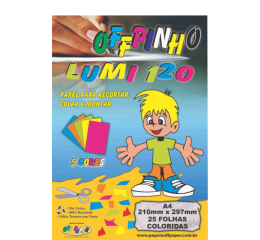 PAPEL OFFPINHO LUMI (CRIATIVE) 120G A4 C/25FL 077